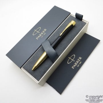 Parker Urban Mat Siyah Altın GT Tükenmez Kalem | Parker Kalem | İsme Özel Kalem | Hediyelik Kalem