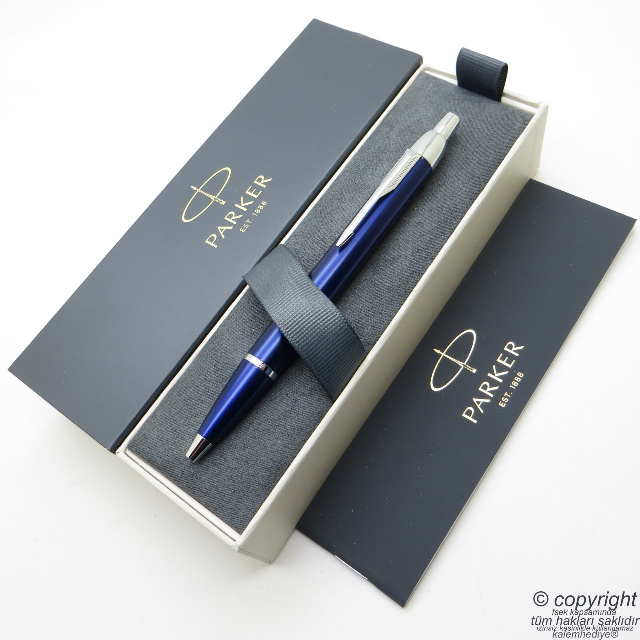 Parker Im Metal Mavi CT Tükenmez Kalem | Parker Kalem | İsme Özel Kalem | Hediyelik Kalem