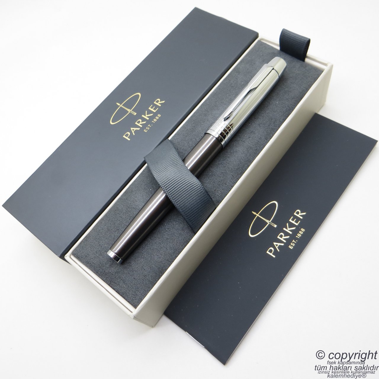 Parker IM Custom Titanyum Roller Kalem | İsme Özel Kalem