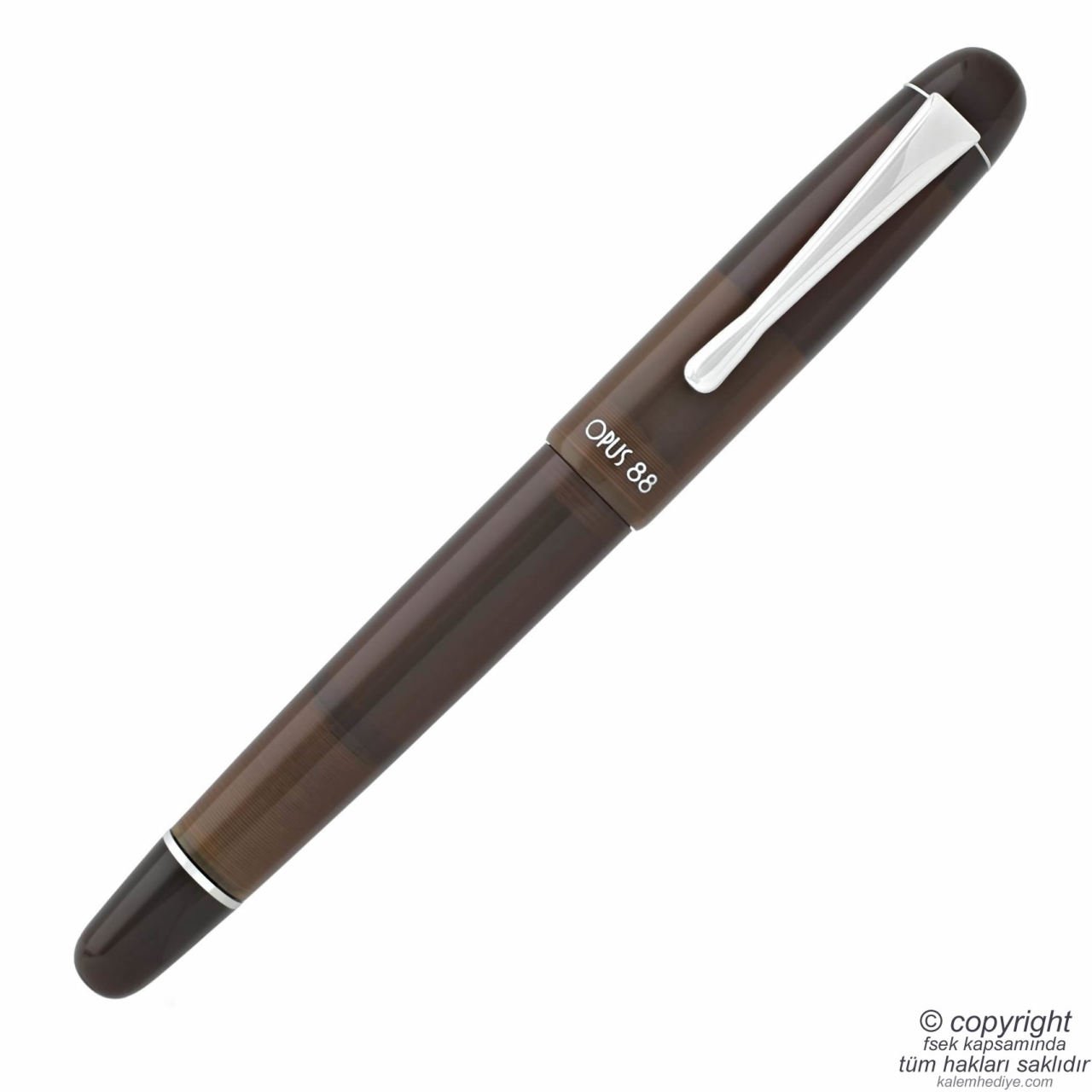 OPUS 88 Picnic Brown Dolma Kalem Medium Uç | İsme Özel Kalem