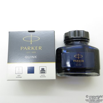Parker Quink Mavi-Siyah Mürekkep 57ml. Şişe