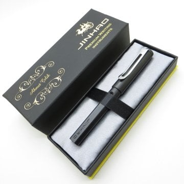 Jinhao Mat Siyah Dolma Kalem | İsme Özel Kalem