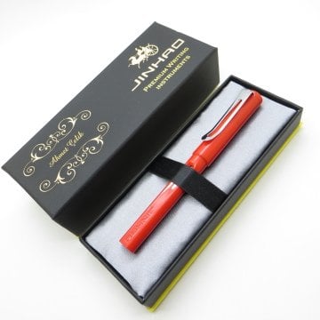 Jinhao Parlak Kırmızı Dolma Kalem | İsme Özel Kalem