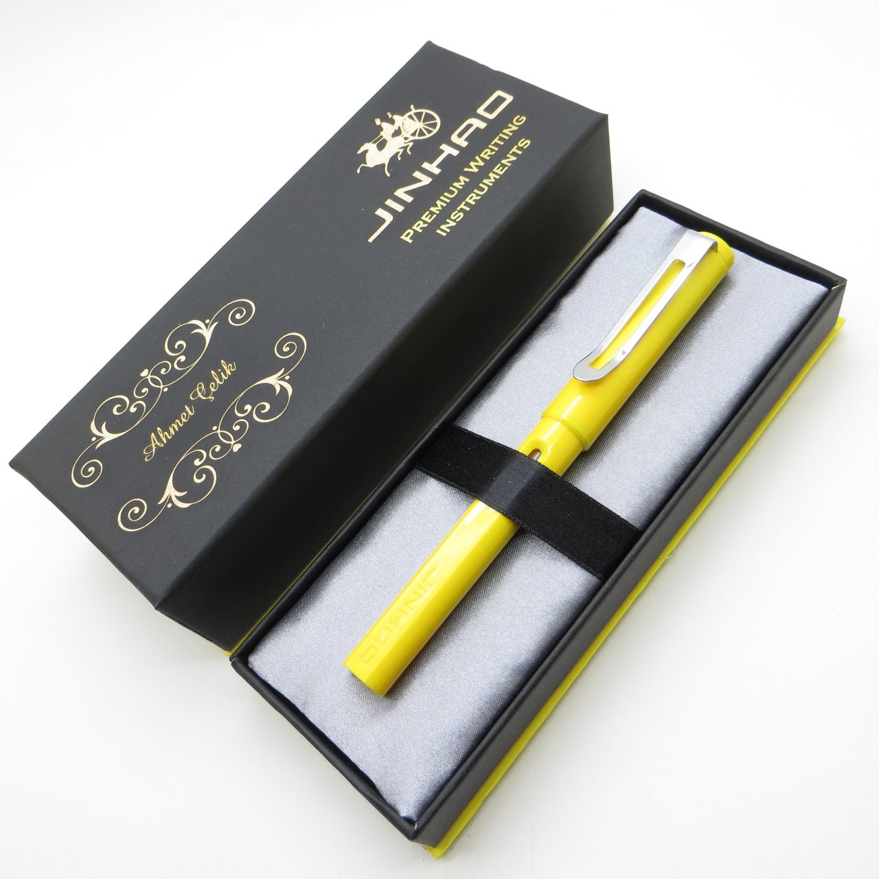 Jinhao Parlak Sarı Dolma Kalem | İsme Özel Kalem