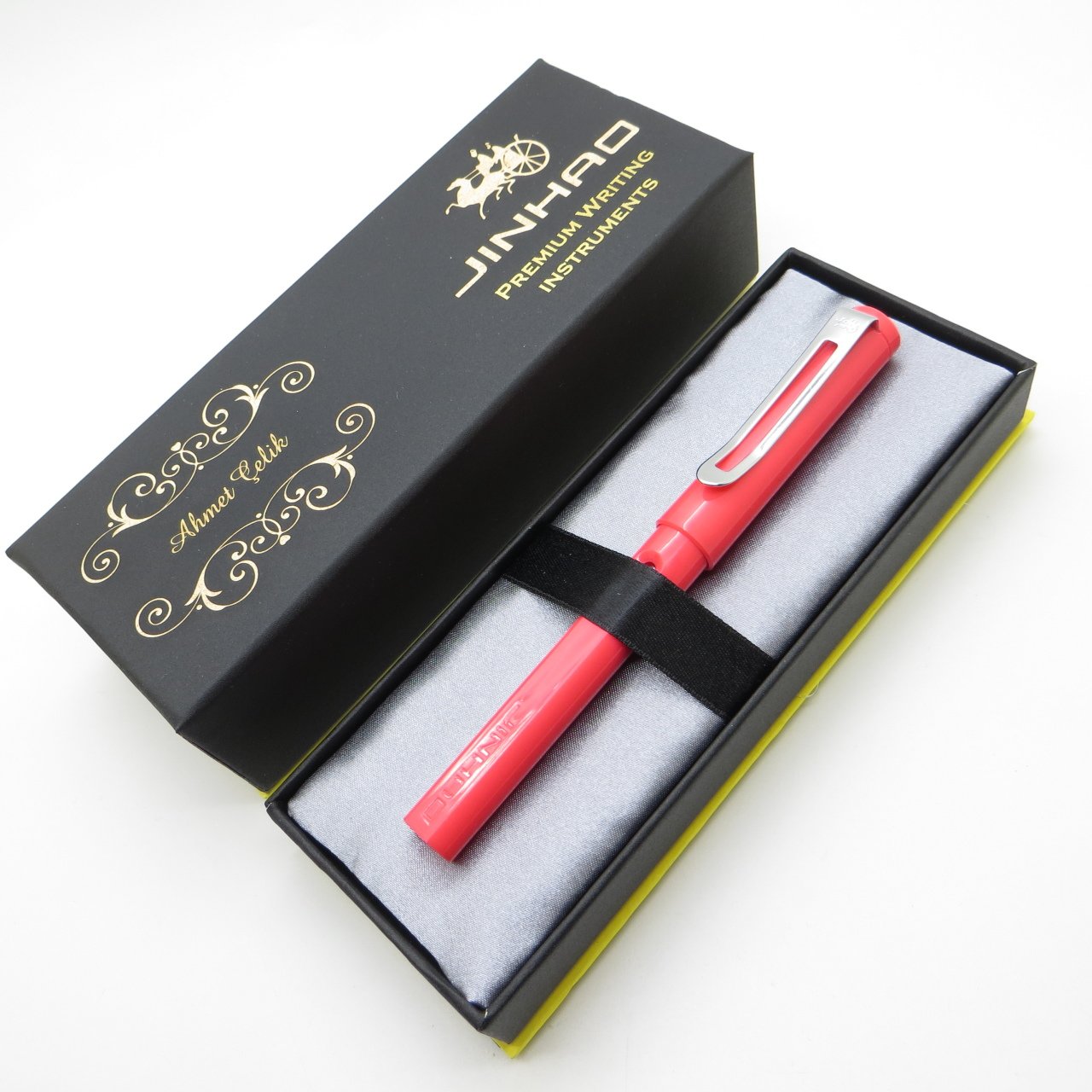 Jinhao Parlak Pembe Dolma Kalem | İsme Özel Kalem