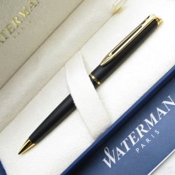 Waterman Hemisphere 10 Mat Siyah Altın GT Versatil Kalem | İsme Özel Kalem | Hediye Kalem
