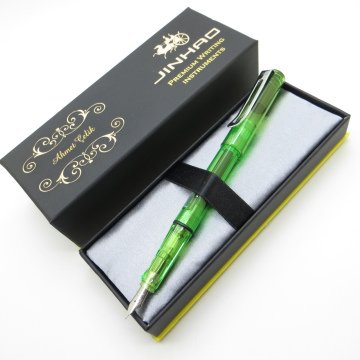Jinhao Transparan Yeşil Dolma Kalem | İsme Özel Kalem