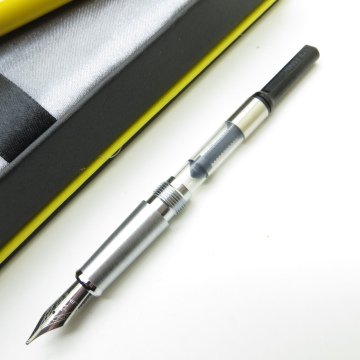Jinhao Mavi Taşlı Tam Metal Sarı Dolma Kalem | İsme Özel Kalem