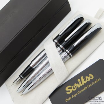 Scrikss 477 3'lü Set | Dolma Kalem + Tükenmez Kalem + Versatil Kalem Set || Scrikss Kalem | İsme Özel Kalem | Hediyelik Kalem