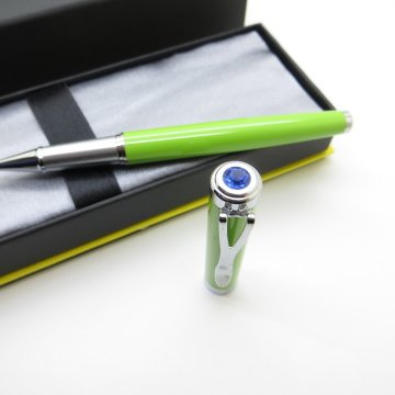 Jinhao Mavi Taşlı Yeşil Full Metal Roller Kalem | İsme Özel Kalem
