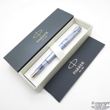 Parker Vector Gümüş Mavi XL Dolma Kalem | İsme Özel Kalem | Hediyelik Kalem