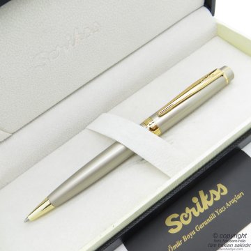 Scrikss 38 Saten Altın Tükenmez Kalem | Scrikss Kalem | İsme Özel Kalem | Hediyelik Kalem