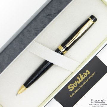 Scrikss 38 Siyah Altın Versatil Kalem | Scrikss Kalem | İsme Özel Kalem | Hediyelik Kalem