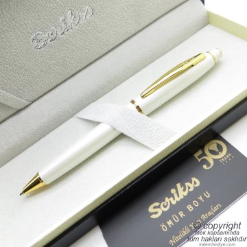 Scrikss 35 Beyaz Altın Versatil Kalem | Scrikss Kalem | İsme Özel Kalem | Hediyelik Kalem