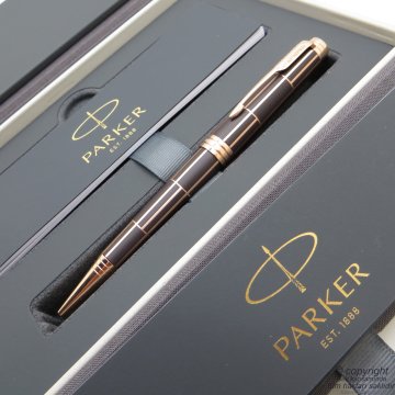 Parker Premier Luxury Altın Kahve PGT Tükenmez Kalem | Parker Kalem | İsme Özel Kalem | Hediyelik Kalem
