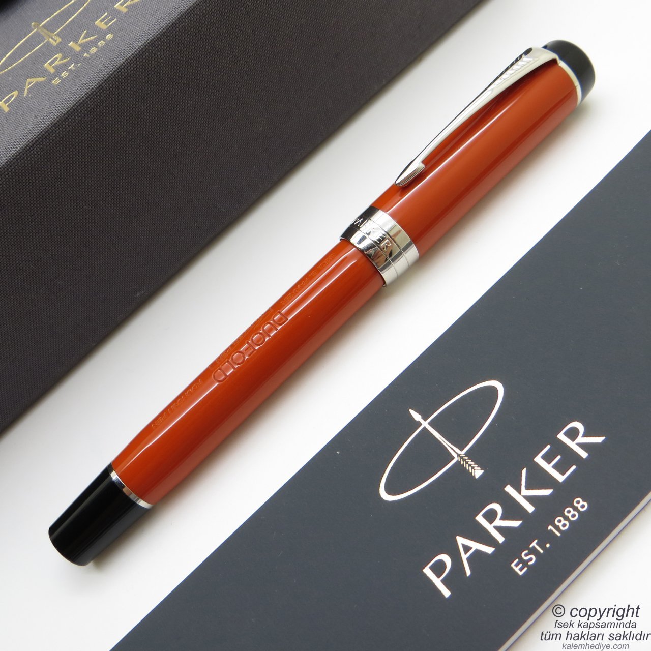Parker Duofold Vintage CT 18K Altın Uç Dolma Kalem | Parker Kalem | İsme Özel Kalem | Hediyelik Kalem