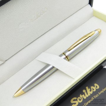 Scrikss 88 Gold Krom Versatil Kalem | Scrikss Kalem | İsme Özel Kalem | Hediyelik Kalem