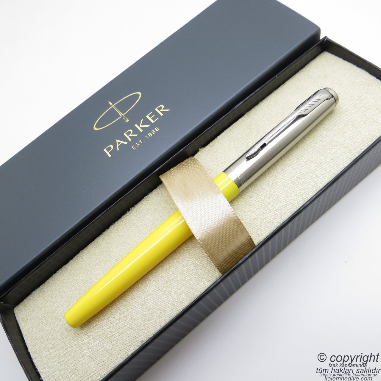 Parker Jotter Original Sarı Dolma Kalem | İsme Özel Kalem | Hediyelik Kalem