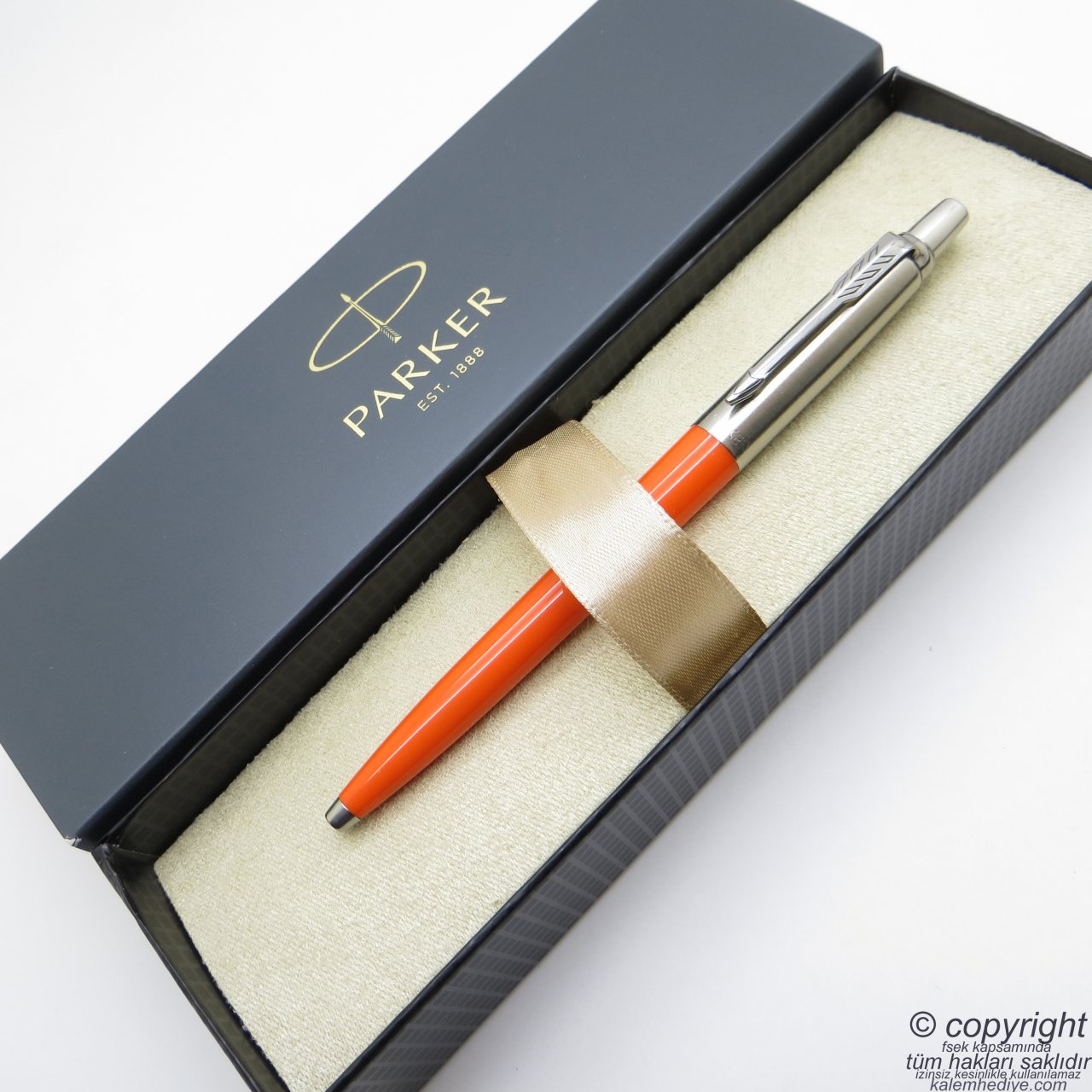 Parker Jotter Original Turuncu Tükenmez Kalem | İsme Özel Kalem | Hediyelik Kalem