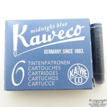 Kaweco Dolma Kalem Kartuşu Mavi/Siyah 6'lı Paket