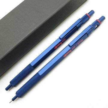Rotring 600 Mavi 0.5mm + Tükenmez Kalem Seti | İsme Özel Kalem