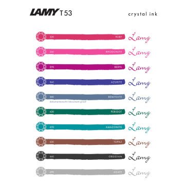 Lamy Crystal T53 Şişe Mürekkep Azurite 30 ml
