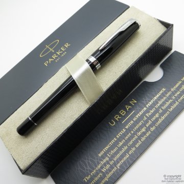 Parker Urban Parlak Siyah Roller Kalem | İsme Özel Kalem