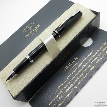 Parker Urban Parlak Siyah Roller Kalem | İsme Özel Kalem