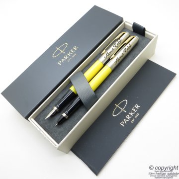 Parker Jotter Original Salı GT Dolma Kalem + Roller Kalem Set | İsme Özel Kalem | Hediyelik Kalem