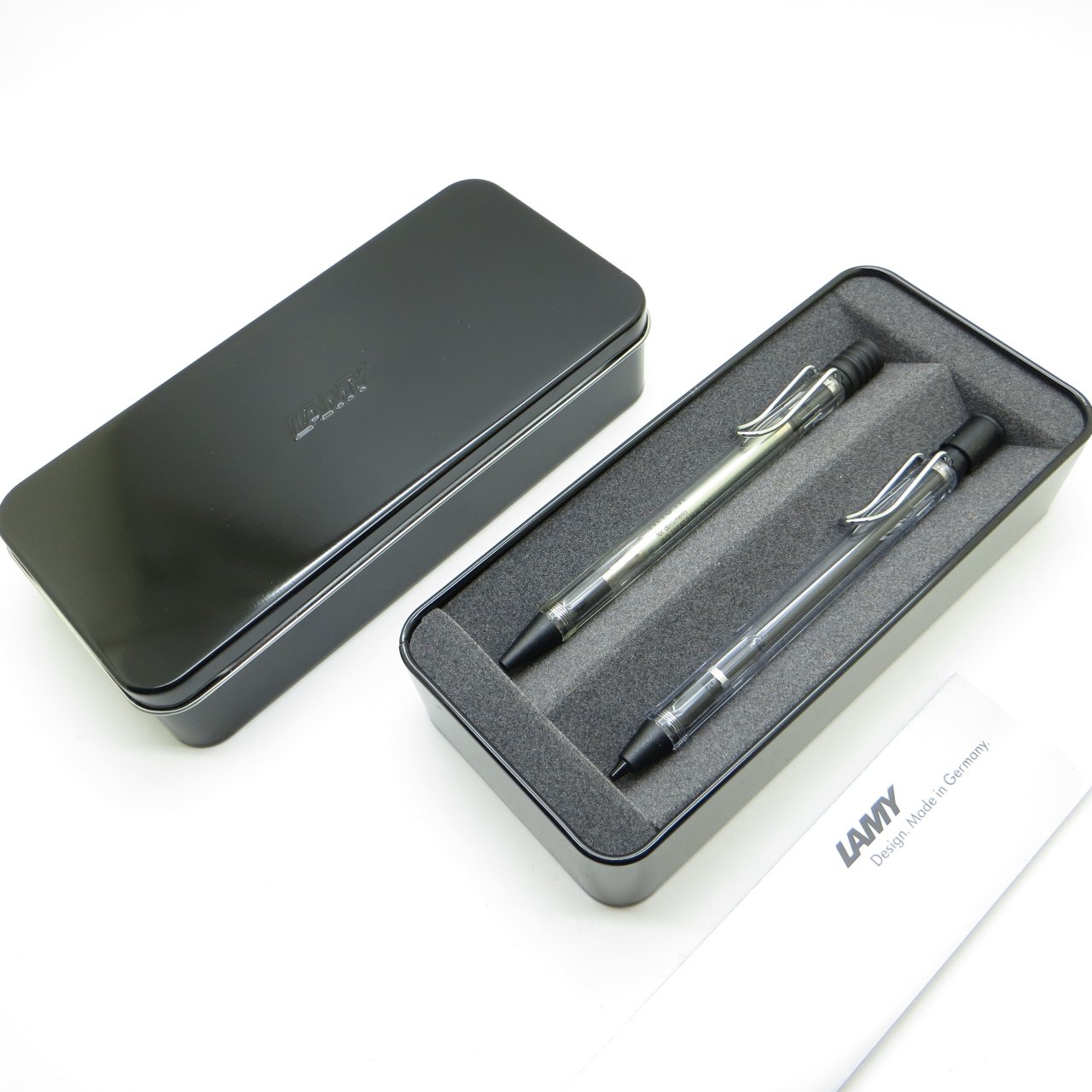 Lamy Vista Transparan Tükenmez Kalem + 0.5 Uçlu Kalem Seti + Metal Kutu | Lamy Kalem | Hepsi İsme Özel