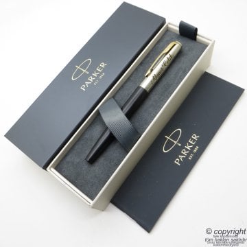 Parker Jotter Metal Mat Siyah GT Dolma Kalem | İsme Özel Kalem | Hediyelik Kalem