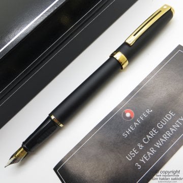 Sheaffer Prelude Mat Siyah Altın Dolma Kalem 346-0 | İsme Özel Kalem