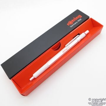 Rotring 600 İnci Beyaz Tükenmez Kalem | İsme Özel Kalem