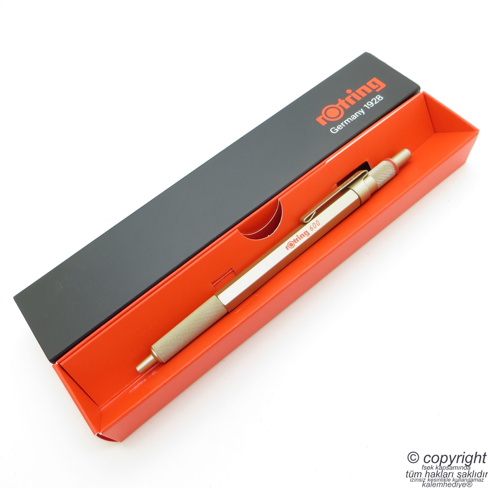 Rotring 600 Altın Tükenmez Kalem | İsme Özel Kalem