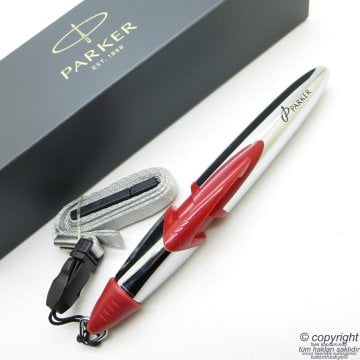 Parker Edge Kırmızı Askılı Tükenmez Kalem | Parker Kalem | İsme Özel Kalem | Hediyelik Kalem