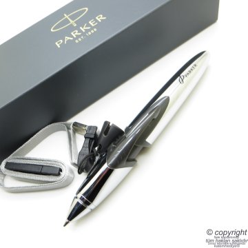 Parker Edge Siyah Askılı Tükenmez Kalem | Parker Kalem | İsme Özel Kalem | Hediyelik Kalem