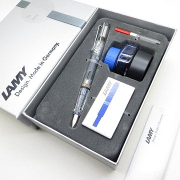 Lamy Vista Şeffaf Dolma Kalem + Piston + Mürekkep + Kartuş | Lamy Kalem