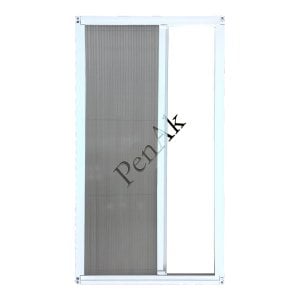 Plise Kapı Sineklik Beyaz -Yükseklik 180 cm- (Pileli/Akordiyon)