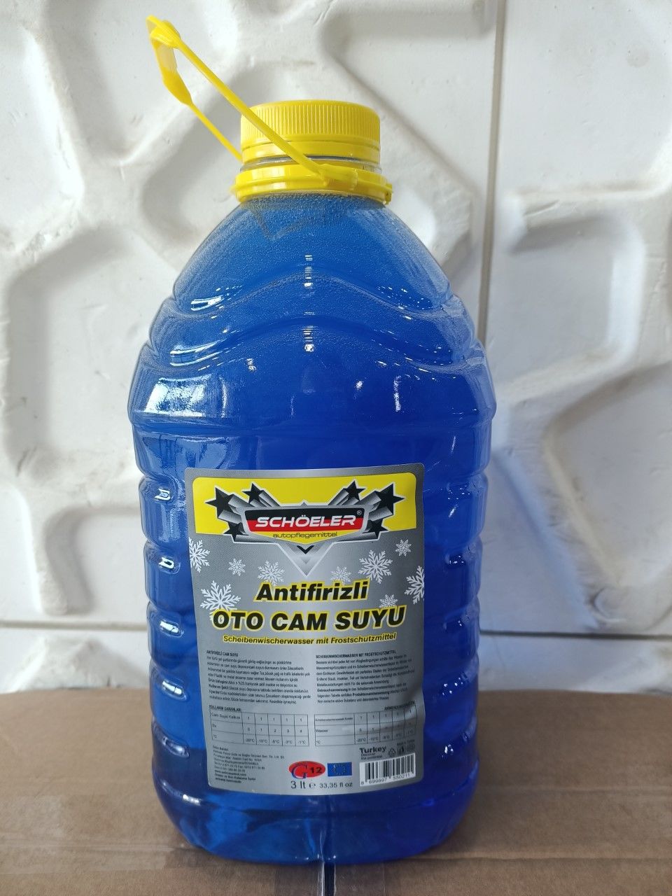 3 Litre Antifirizli Cam Suyu