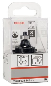 Bosch Standard W Yuvarlama Frezesi 8*8*53 mm