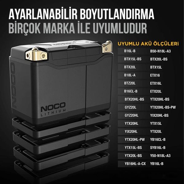 NOCO NLP20 12V 7Ah. 90Wh Li-İon Motosiklet Aküsü CCA 600A LiFeP04