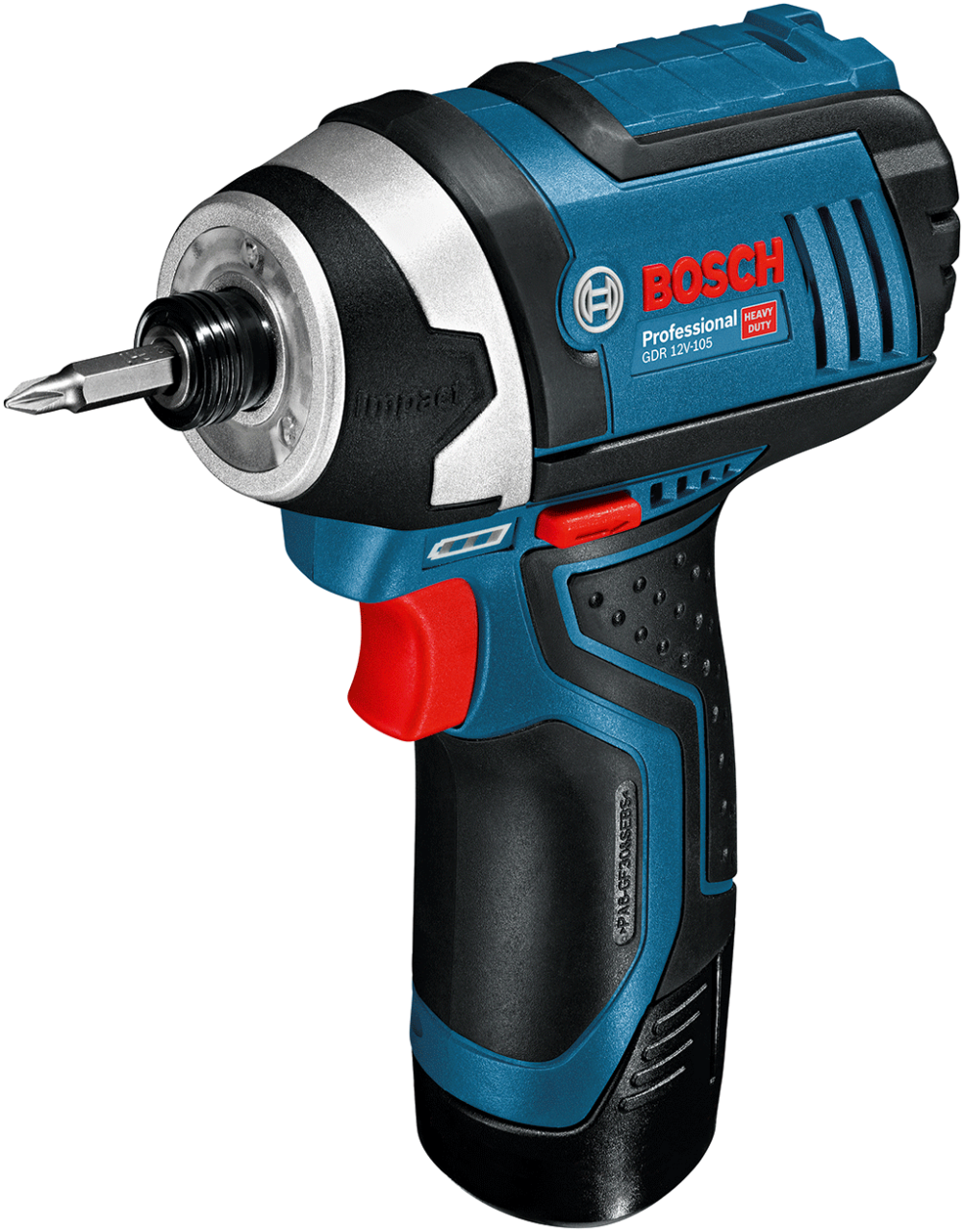 Bosch GDR 12V-105 Akülü 12 Volt 2 Ah Çift Akülü Darbeli Somun Sıkma - Çantalı