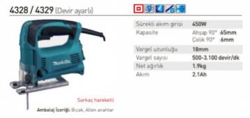 Makita 4328 Dekupaj Testere