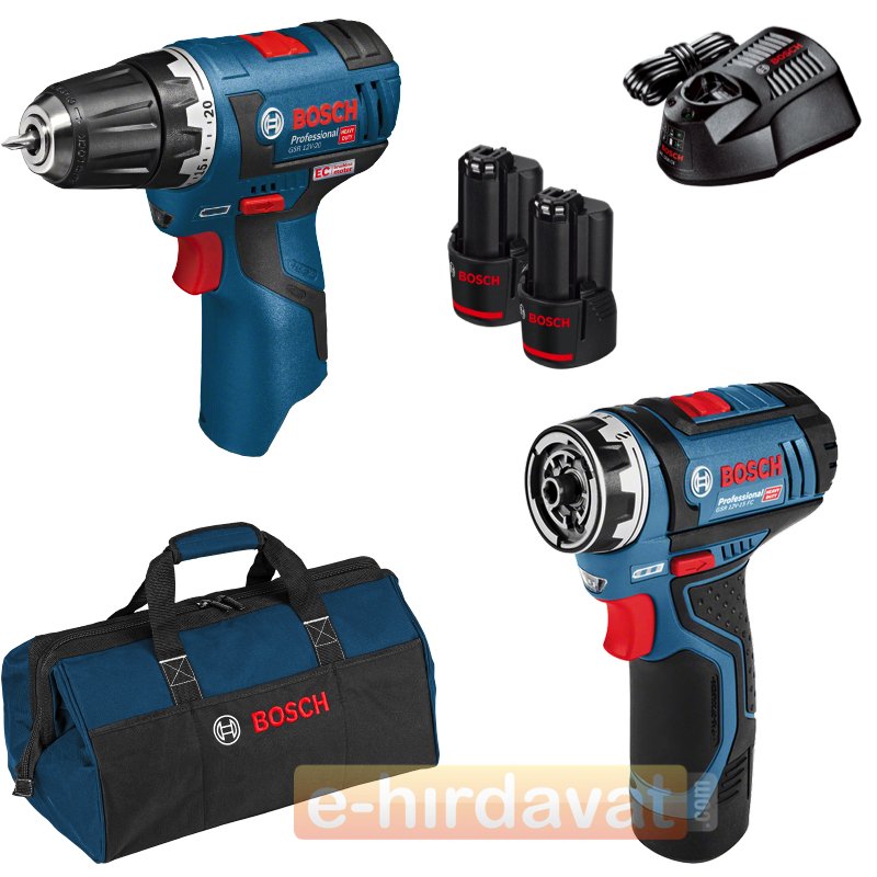 Bosch GSR 12V-20 EC Delme Vidalama + GSR 12V-15 FC Akülü Vidalama