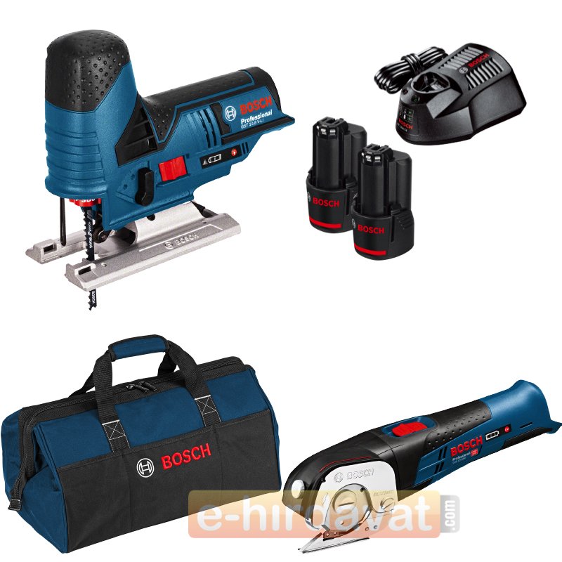 Bosch GST 12V-70 Dekupaj + GUS 10.8 Çok Amaçlı Makas