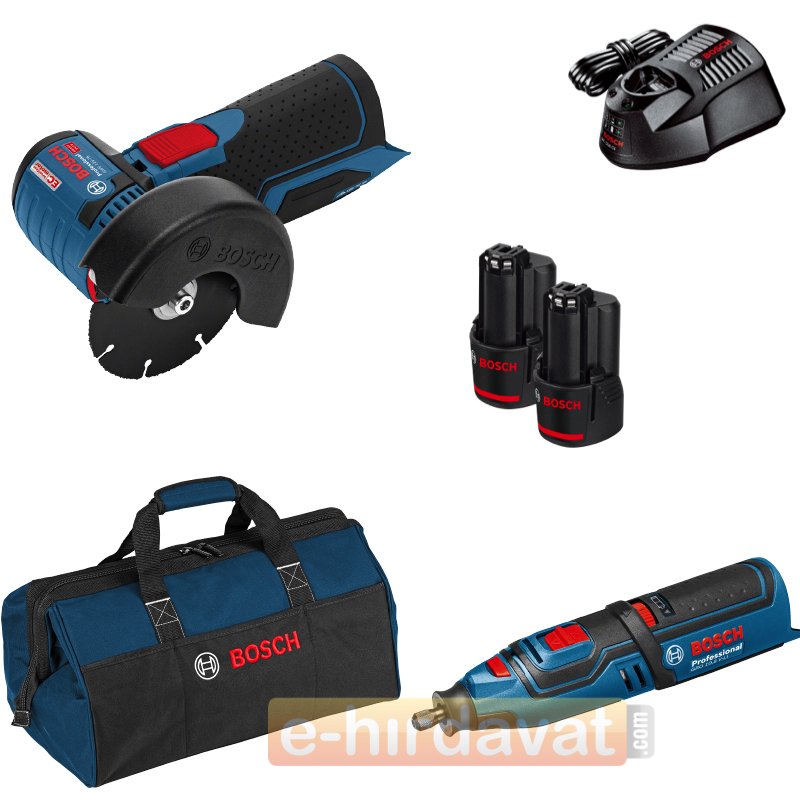 Bosch GWS  12 - 76 Akülü Taşlama + GRO 12V-35 El Motoru