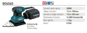 Makita BO4565 Titreşimli Zımpara