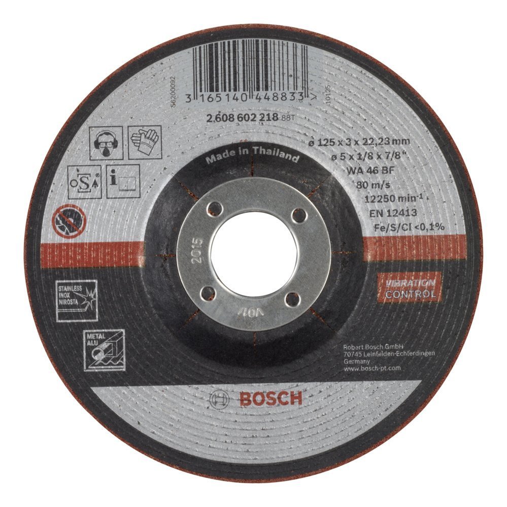 Bosch 125*3,0 mm Yarı Esnek Taşlama Diski Inox