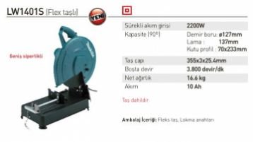 Makita LW1401S Profil Kesme Makinası