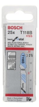 Bosch T 118 B Basic for Metal 25'li